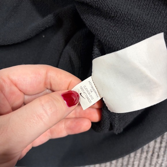 Nike Hoodie Women's XL Sportswear Essential Fleece Pullover Black CJ0409-010 - Picture 4 of 8